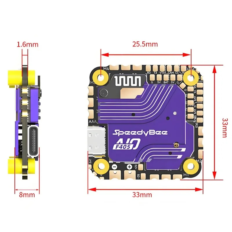 Controlador de Voo SpeedyBee F - Fpv Drone Esc avaliação e preço