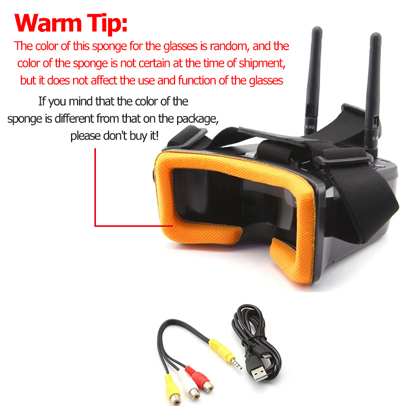 VR009 FPV Óculos de Vídeo 3 Po - Fpv Drone Antenna avaliação e preço
